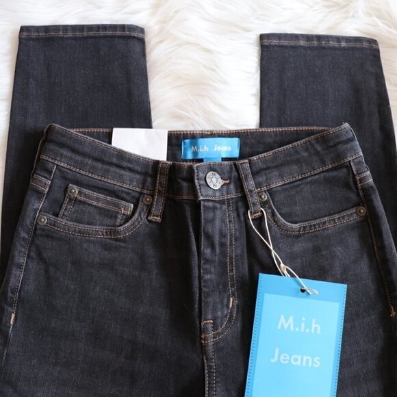NEW Anthropologie M.i.H Dark Wash Skinny Jeans Size 25 - Picture 5 of 13